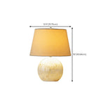 Lampe de table moderne en forme de coquillage avec abat-jour géométrique, LED