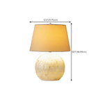 Lampe de table moderne en forme de coquillage avec abat-jour géométrique, LED