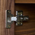 Meuble TV 2-Ter en bois massif marron avec tiroirs, 79 pouces, pour salon