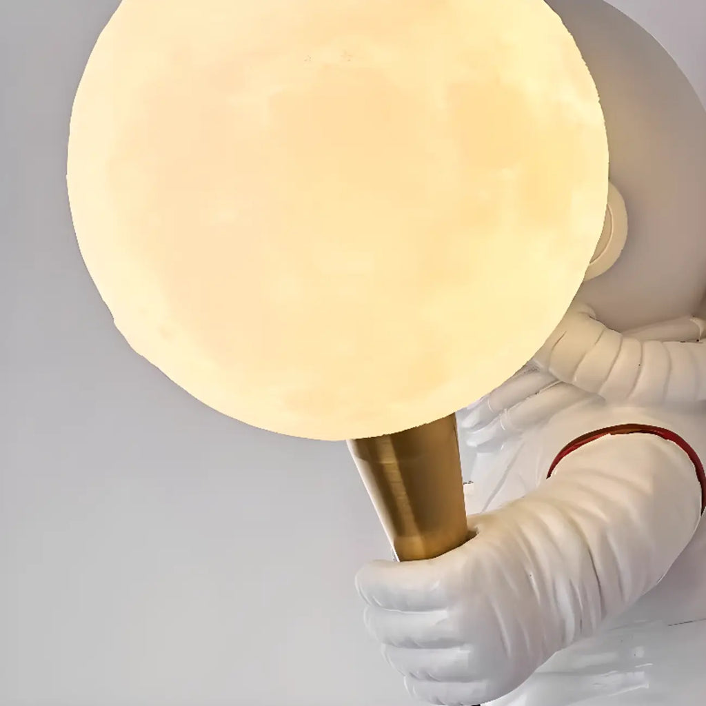 Applique murale LED en forme d'astronaute pour la décoration de chambre d'enfant