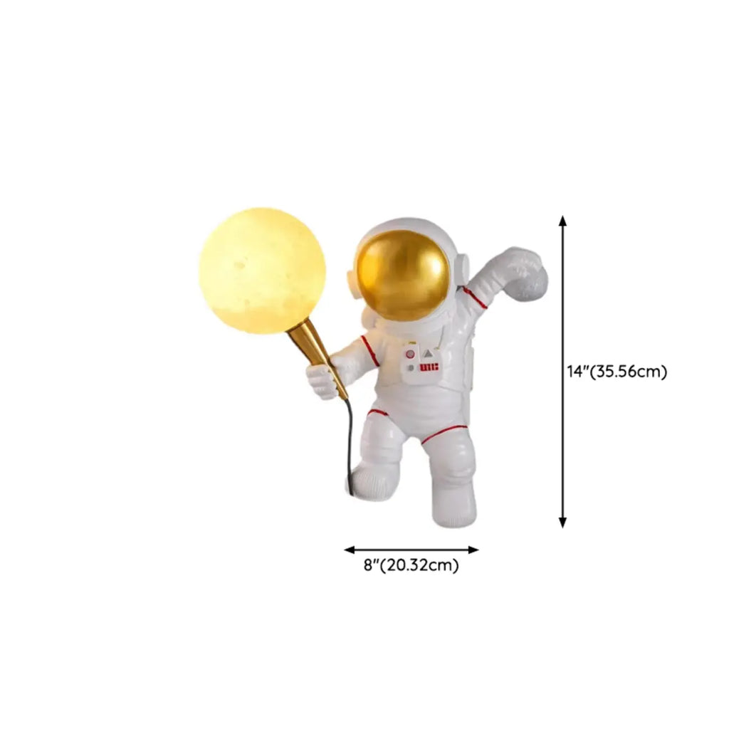Applique murale LED en forme d'astronaute pour la décoration de chambre d'enfant