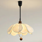 Suspension Art Déco en tissu à motif de pétales de fleurs