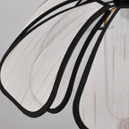 Suspension Art Déco en tissu à motif de pétales de fleurs