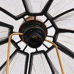 Suspension Art Déco en tissu à motif de pétales de fleurs