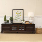 Meuble TV moderne mi-siècle Sepia Shaker avec tiroirs