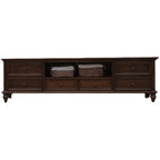 Meuble TV moderne mi-siècle Sepia Shaker avec tiroirs