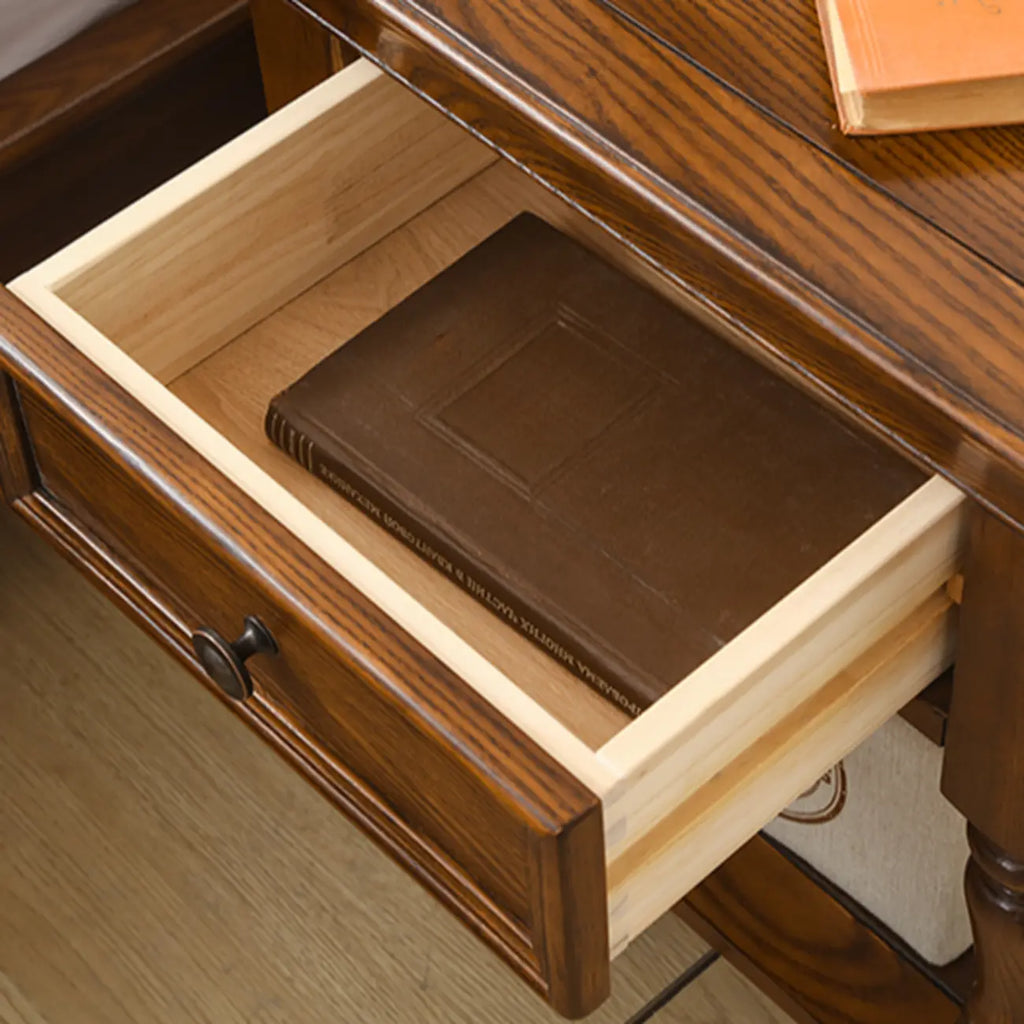 Meuble TV moderne mi-siècle Sepia Shaker avec tiroirs