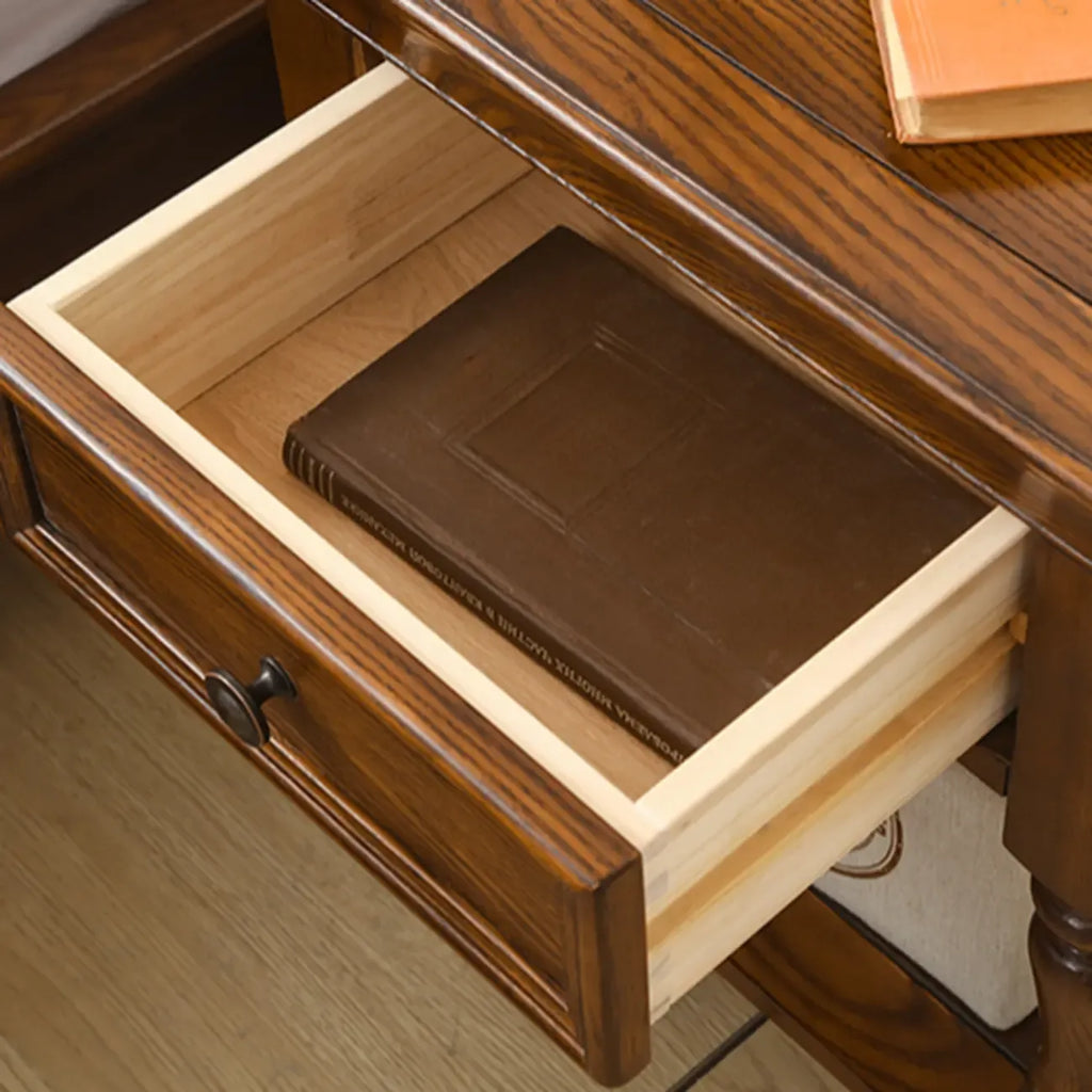 Meuble TV moderne mi-siècle Sepia Shaker avec tiroirs