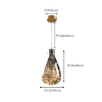 Suspension moderne en verre transparent pour salle à manger