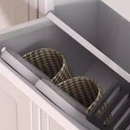 Armoire à chaussures compacte et mince en métal blanc à ouverture frontale