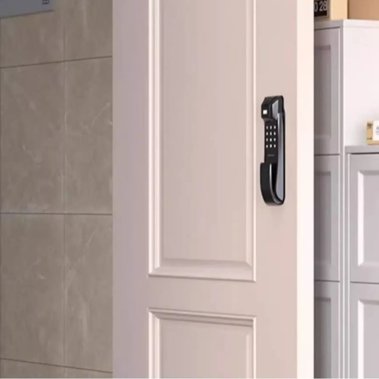 Armoire à chaussures compacte et mince en métal blanc à ouverture frontale