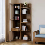 Armoire utilitaire moderne en bois brun pour salon