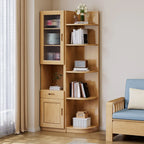 Armoire utilitaire moderne en bois brun pour salon