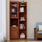 Armoire utilitaire moderne en bois brun pour salon