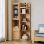 Armoire utilitaire moderne en bois brun pour salon