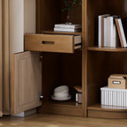 Armoire utilitaire moderne en bois brun pour salon