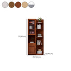 Armoire utilitaire moderne en bois brun pour salon