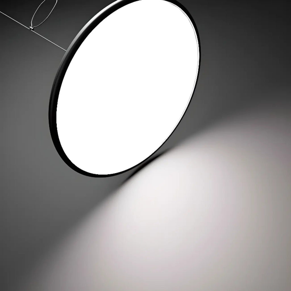 Suspension moderne à bras articulé LED noire pour salle à manger
