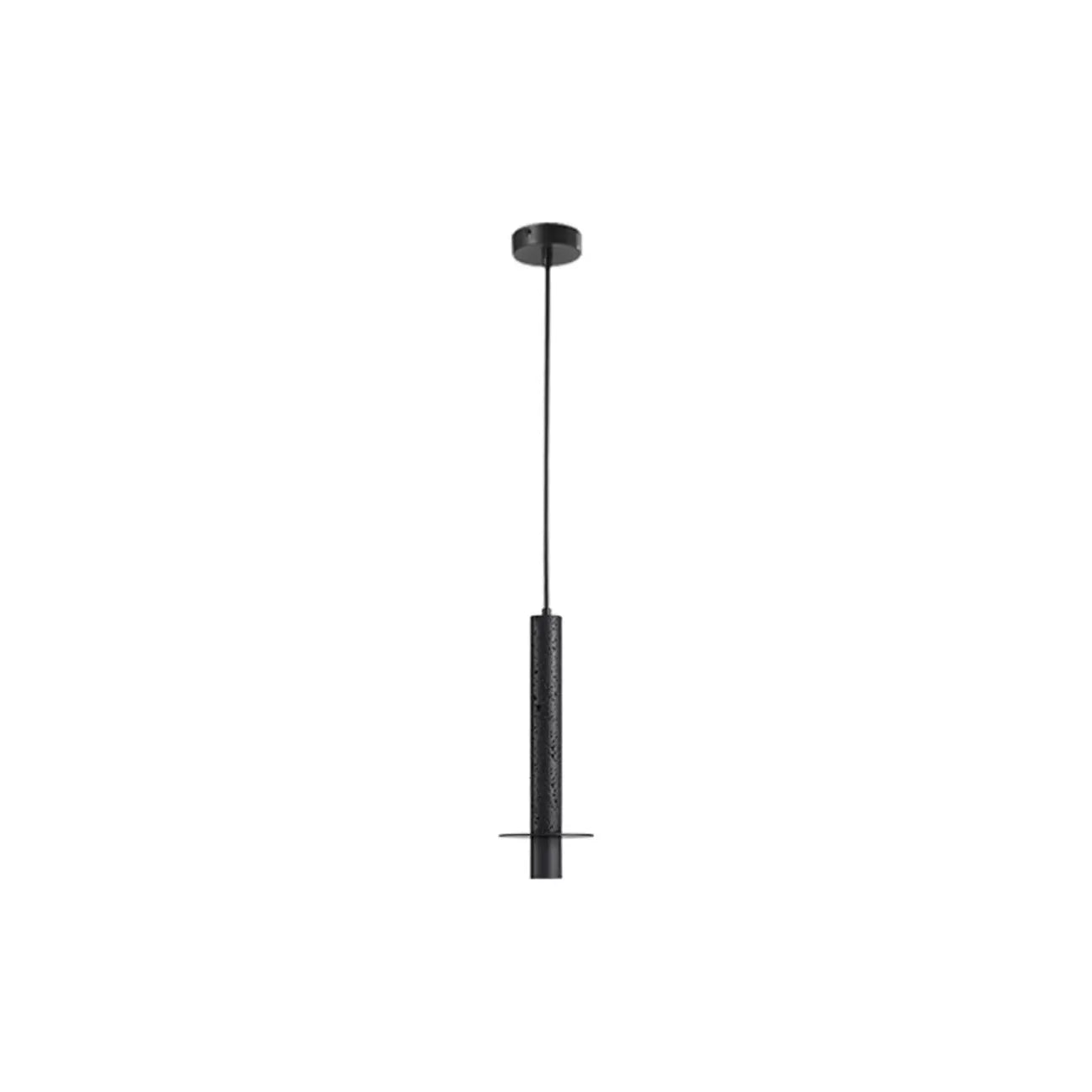 Mini suspension en métal et pierre noire pour chambre