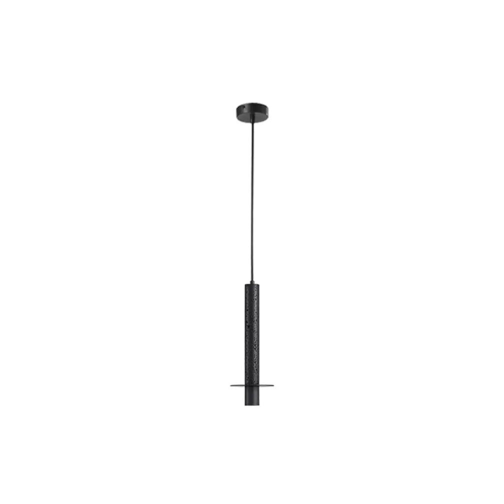 Mini suspension en métal et pierre noire pour chambre