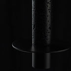 Mini suspension en métal et pierre noire pour chambre