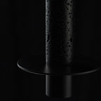 Mini suspension en métal et pierre noire pour chambre