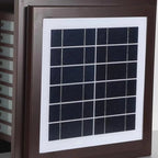 Lampadaires extérieurs solaires modernes et simples à grille noire
