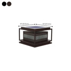 Lampadaires extérieurs solaires modernes et simples à grille noire