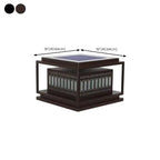 Lampadaires extérieurs solaires modernes et simples à grille noire