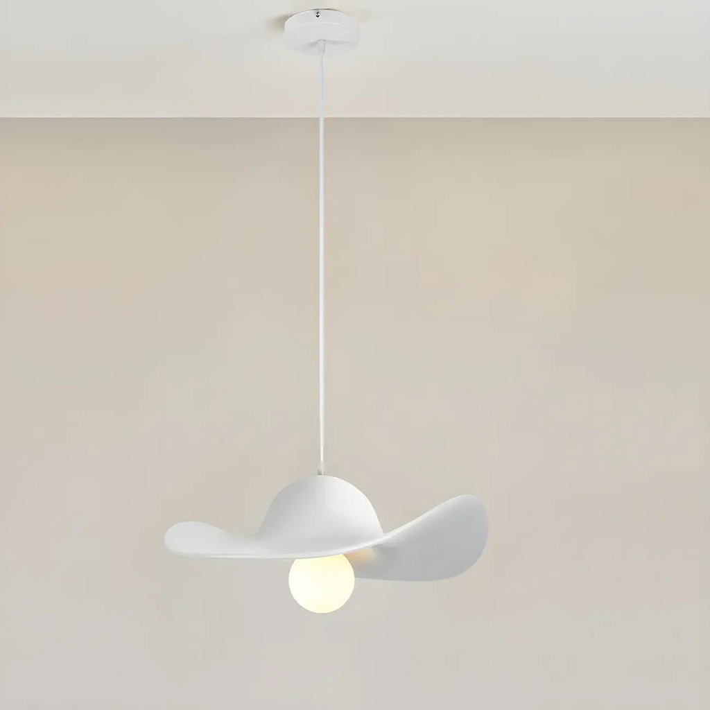 Suspension moderne en résine en forme de chapeau pour la cuisine