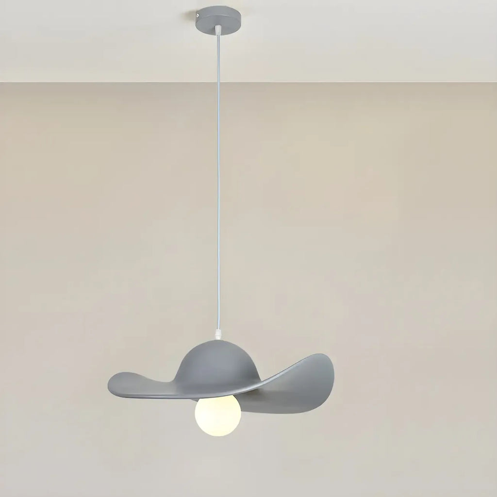 Suspension moderne en résine en forme de chapeau pour la cuisine