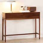 Console d'entrée en bois brun avec rangement