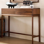 Console d'entrée en bois brun avec rangement