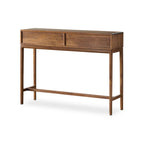 Console d'entrée en bois brun avec rangement