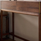 Console d'entrée en bois brun avec rangement