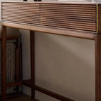 Console d'entrée en bois brun avec rangement