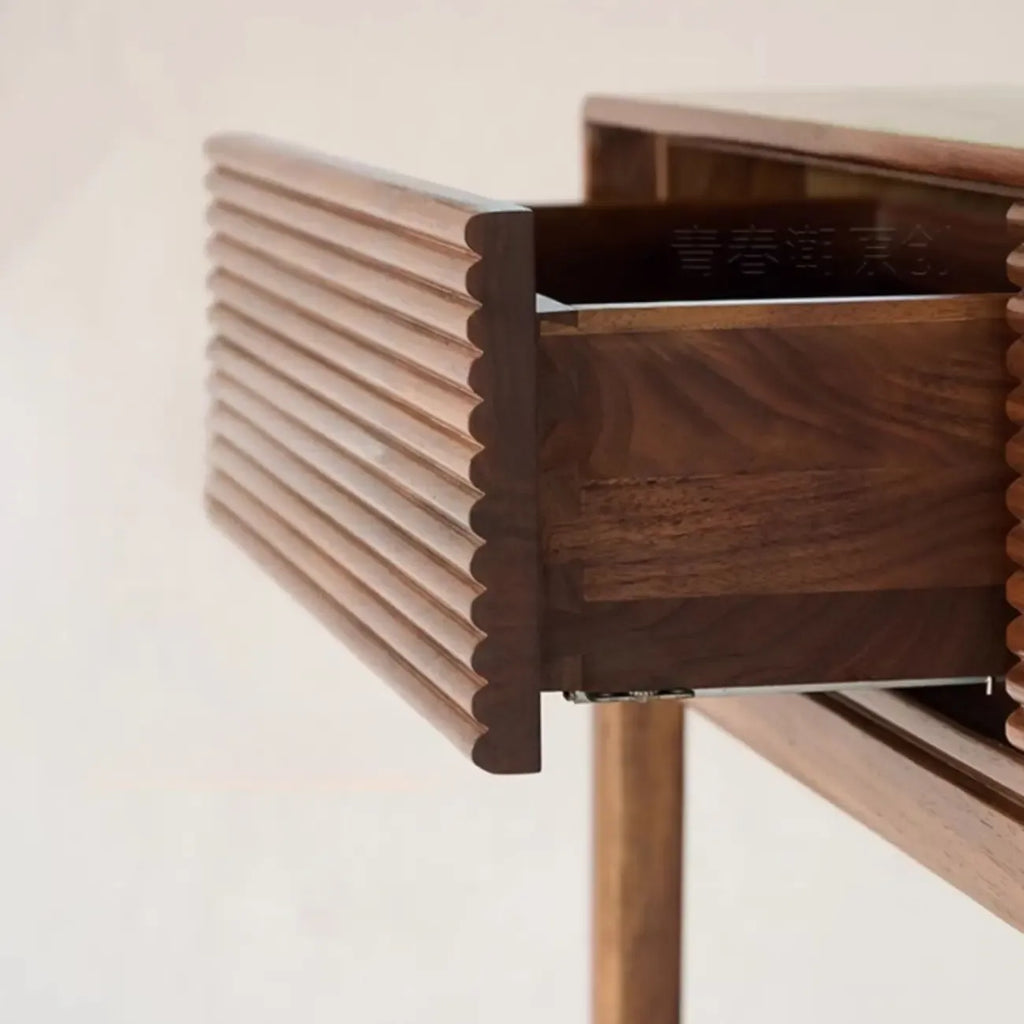 Console d'entrée en bois brun avec rangement