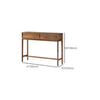 Console d'entrée en bois brun avec rangement