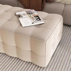 Banc de rangement moderne en velours gris pour chambre à coucher