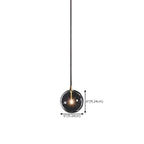 Suspension moderne en verre texturé transparent et bois