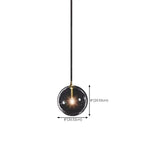 Suspension moderne en verre texturé transparent et bois
