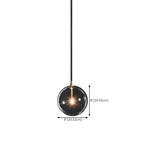 Suspension moderne en verre texturé transparent et bois