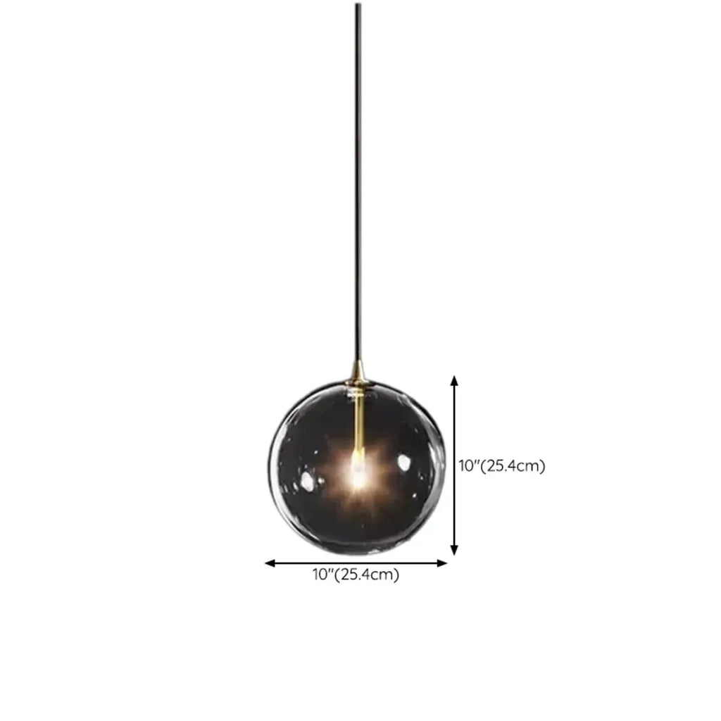 Suspension moderne en verre texturé transparent et bois