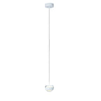 Suspension à 2 lumières avec globe en métal et acrylique transparent
