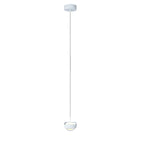 Suspension à 2 lumières avec globe en métal et acrylique transparent
