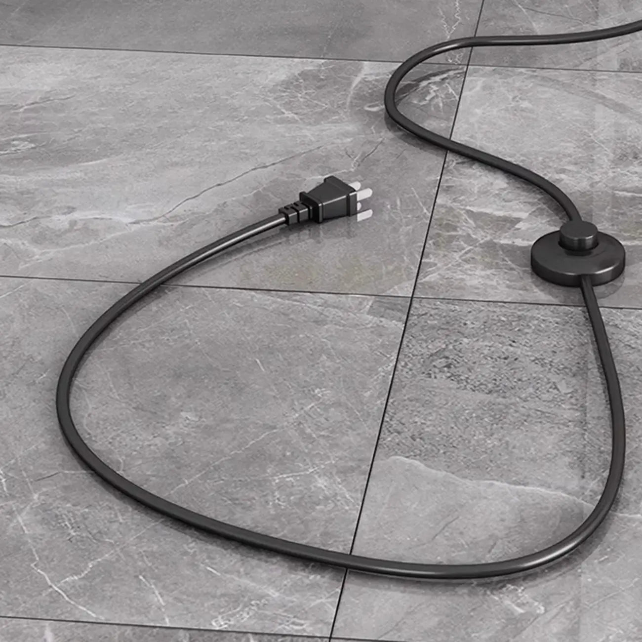 Lampadaire minimaliste en noyer avec table et abat-jour en tissu