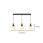 Suspension globe en bois et verre beige à intensité variable