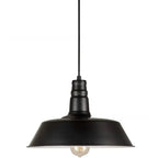 Suspension industrielle en fer noir pour cuisine