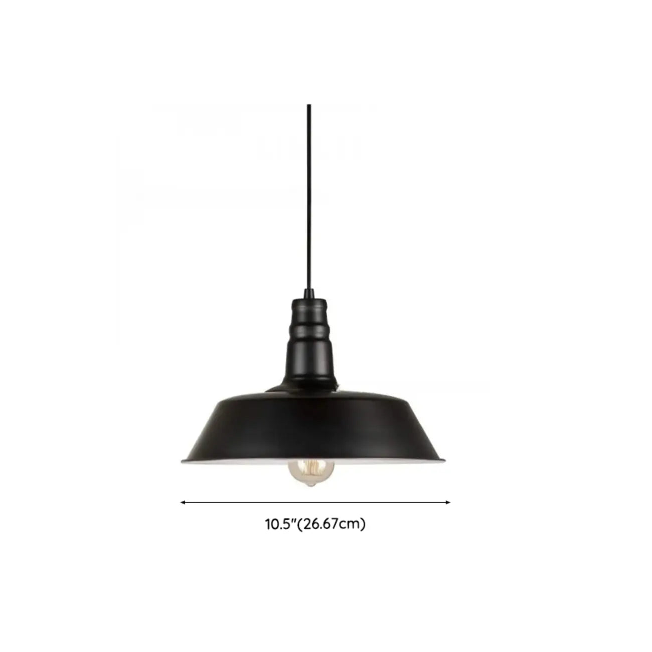 Suspension industrielle en fer noir pour cuisine