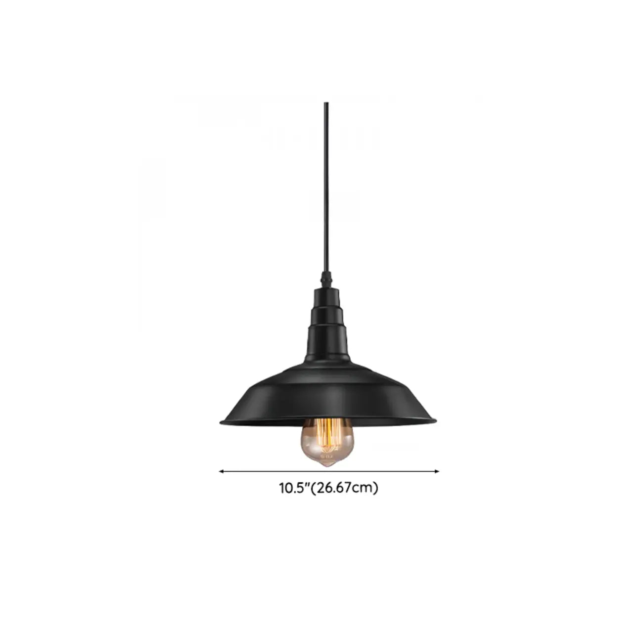 Suspension industrielle en fer noir pour cuisine